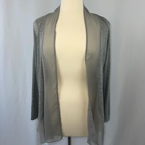 Metaphor Grey long sleeve cover up in size large.